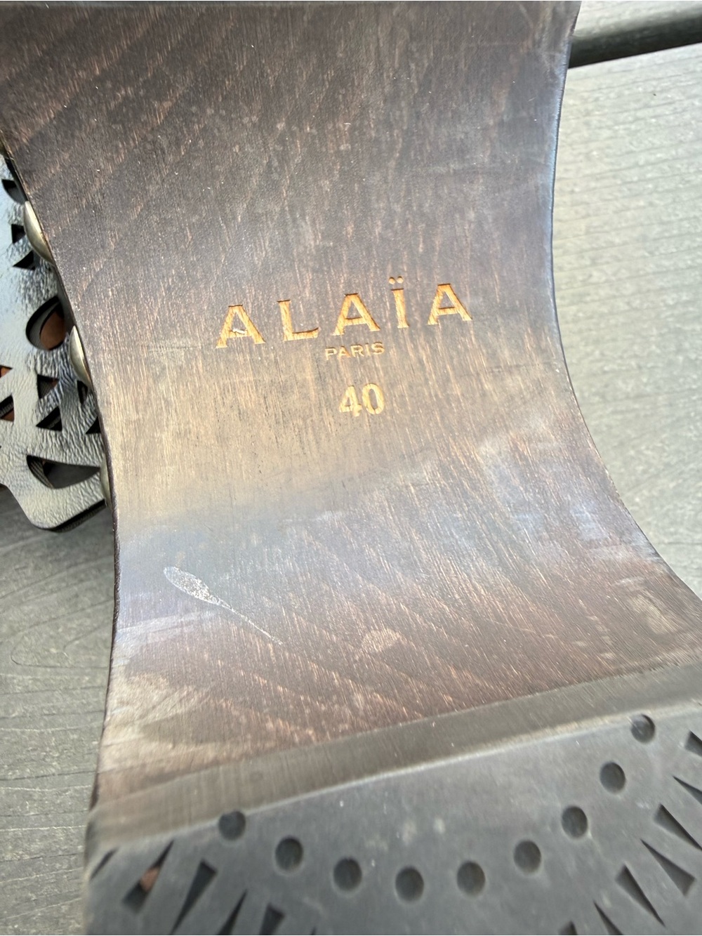 ALAÏA Black Vienne Clogs size 40 - Picture 7 of 12